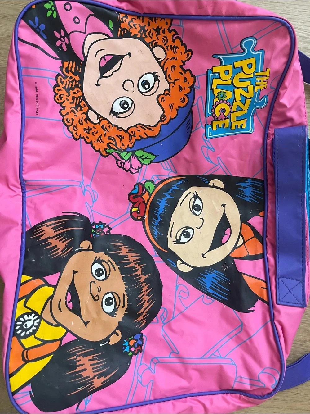 Vintage Rare kids The Puzzle Place bag